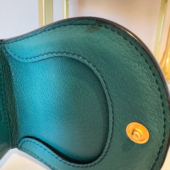 Authentic Gucci Emerald Green Soho Studded Leather Coin Purse - Picture 10 of 15